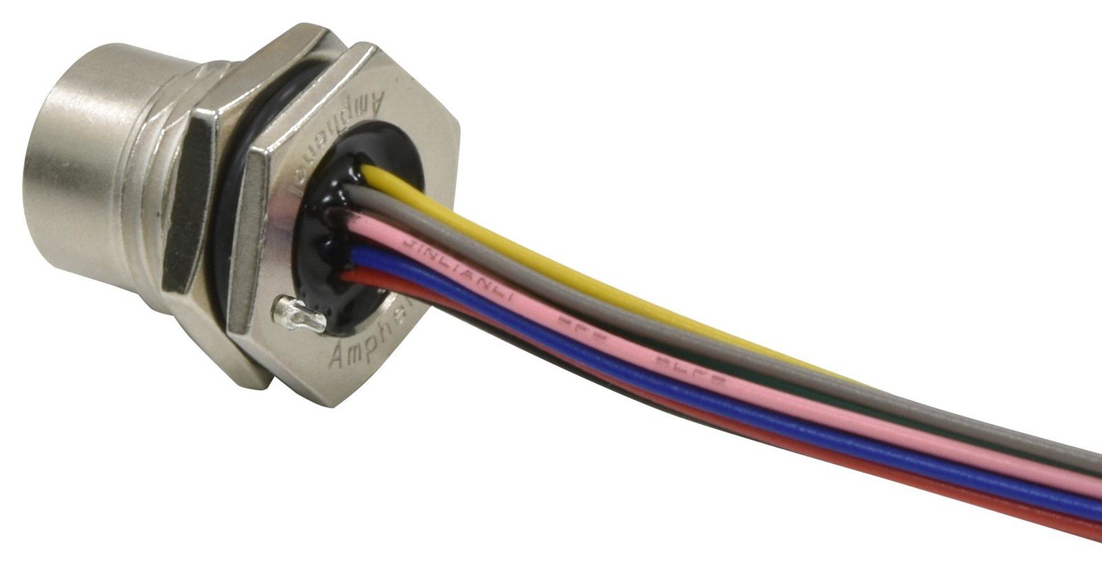 Amphenol Ltw Msas-12Pffs-Sf8C30 Sensor Cord, M12 Rcpt-Free End, 11.8