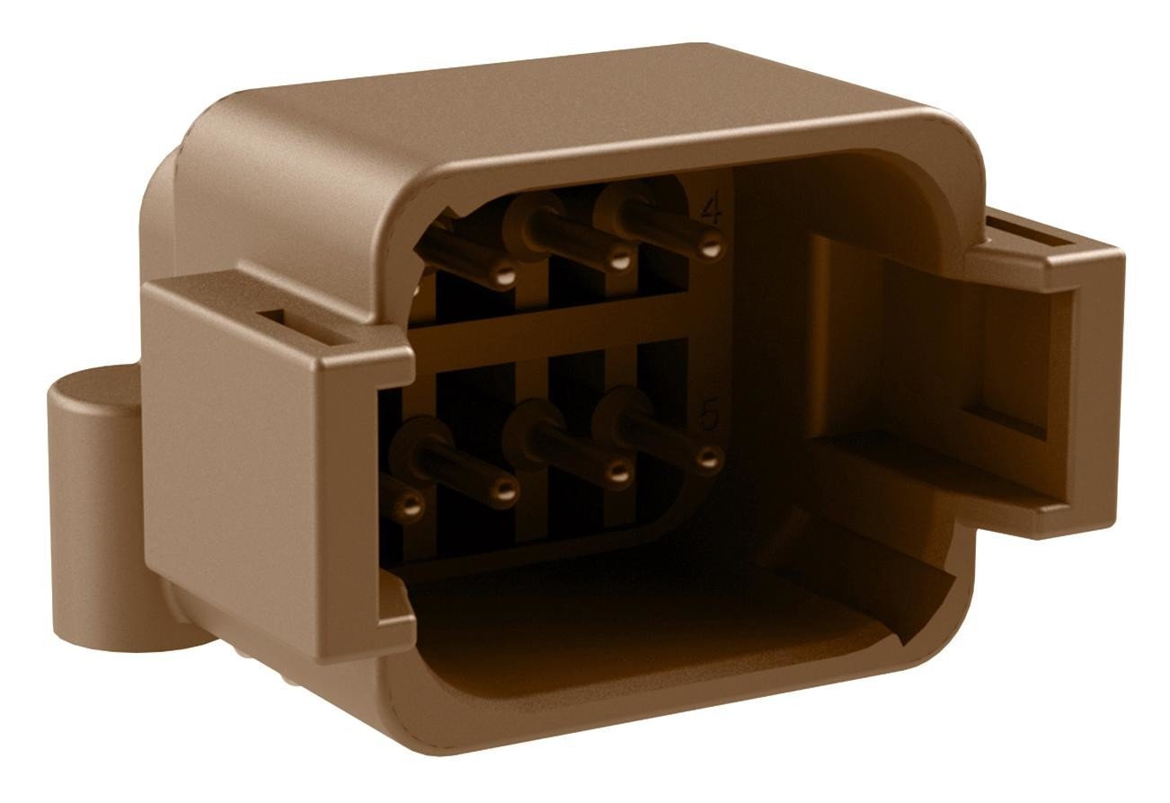 Amphenol Sine/tuchel Atf13-08Pd-Bm13. Automotive Conn, 8Pos, Rcpt, 13A, 250Vdc