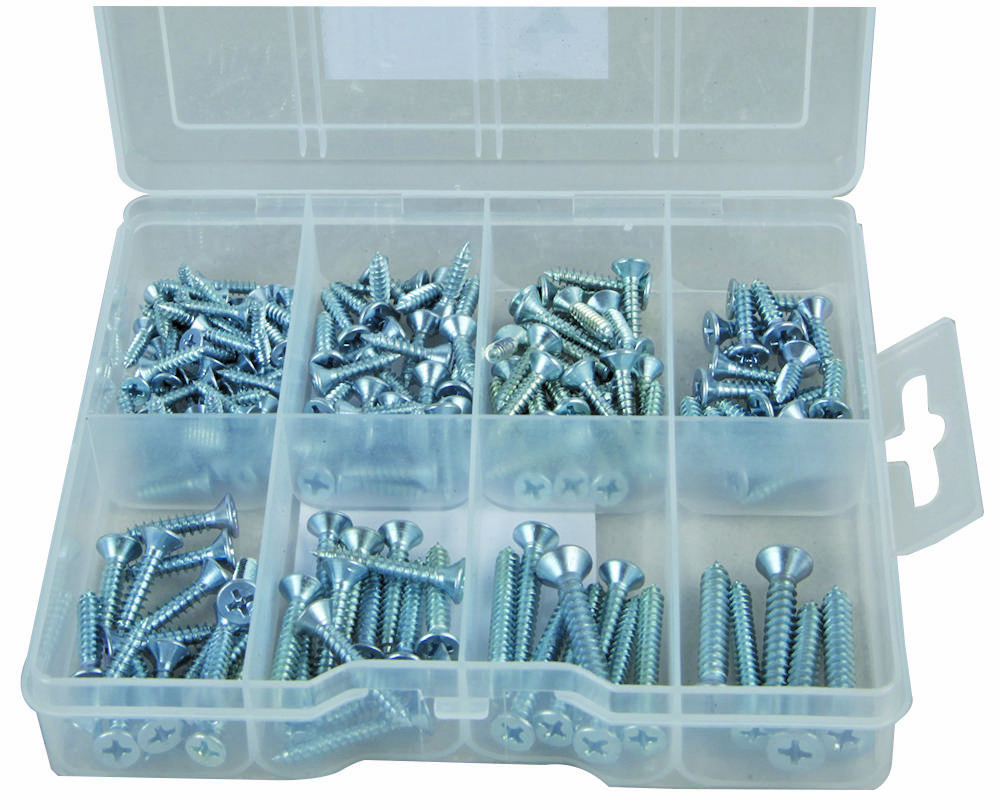 Fixman 105510 Self-Tapping Screws Pack, 160Pc