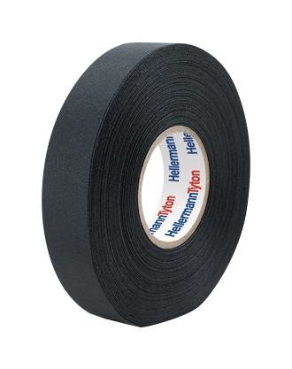 Hellermanntyton 712-10003 Wire Harness Tape, 19 X 0.25Mm, 25M, Blk