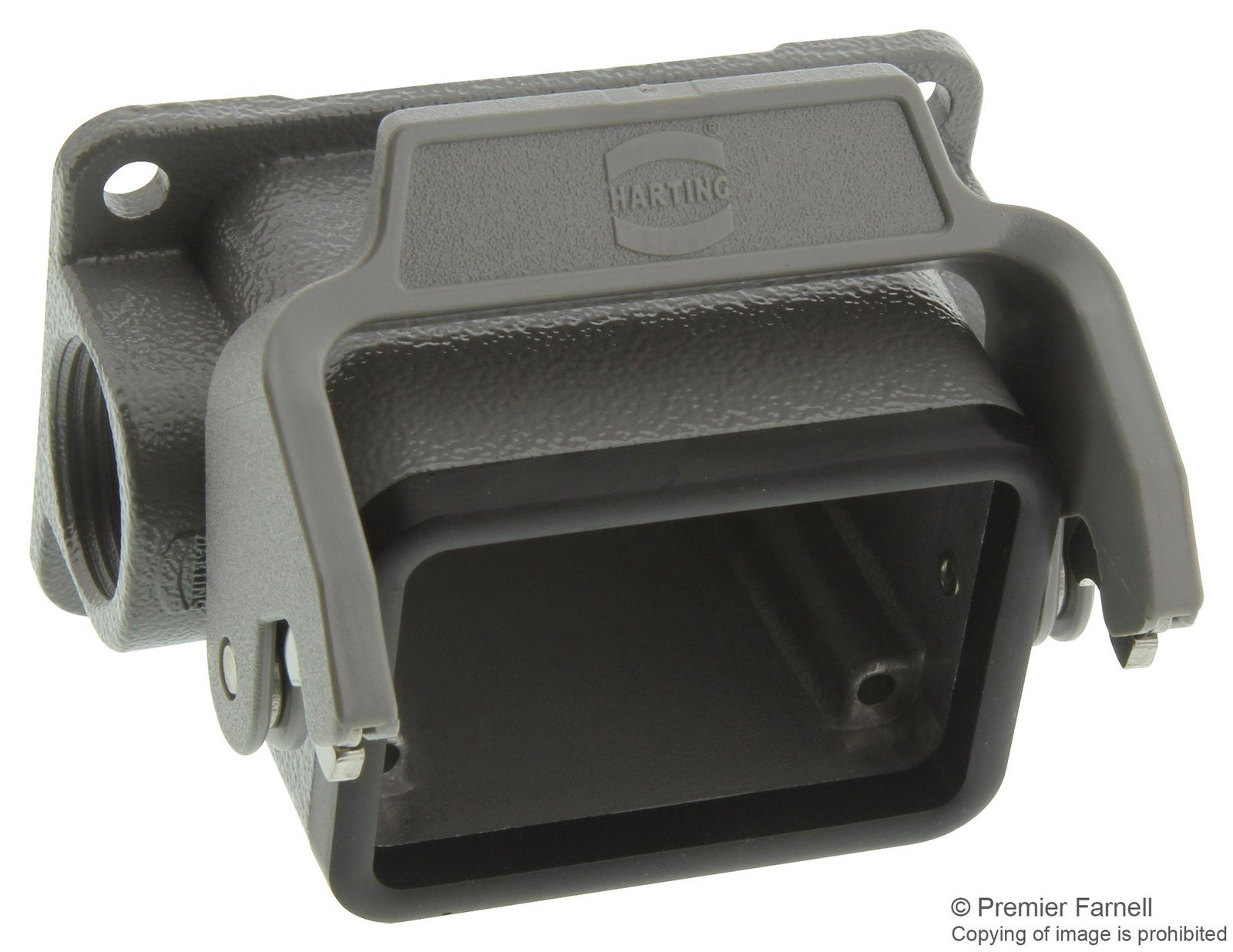 Harting 09300061251 Closed Flange Housing, Size 6B, Metal