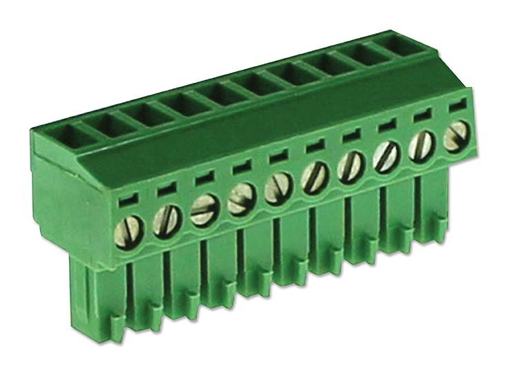 Camdenboss Ctb92He/10 Terminal Block, Pluggable, 10Pos, 16Awg