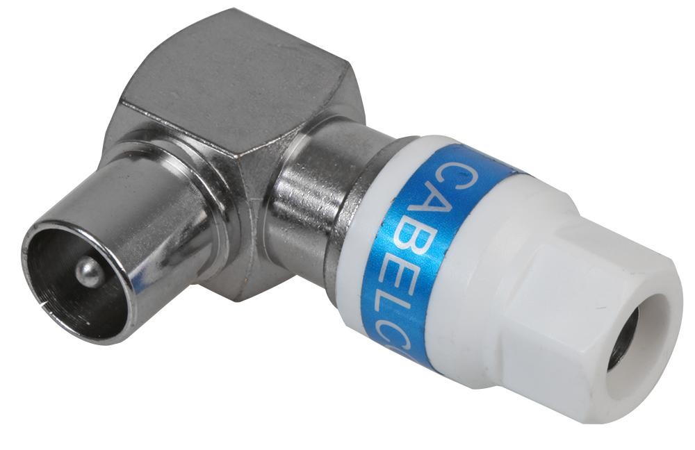 Webro Wf100/rg6 Iec 90 Pack Self-Install Connectors, 90D, 4X Coax