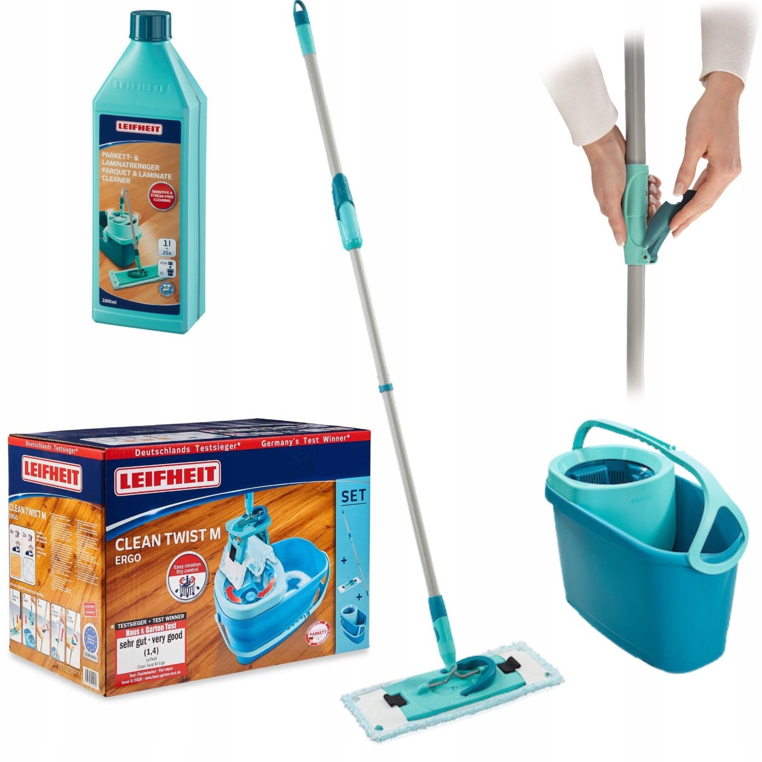 Rotační Mop Plochý Leifheit Clean Twist Ergo M