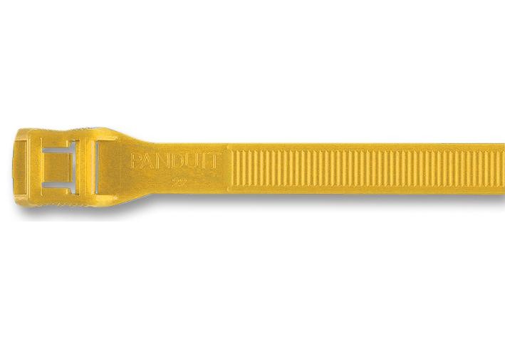 Panduit It9100-Cuv4Y Cable Tie, Wide, Yellow, Pk100