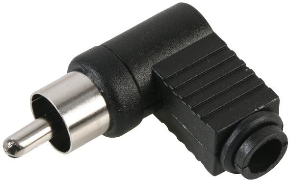 Pro Signal Psg01639 Plug Audio Phono Rgt Angle Blk, Pk10