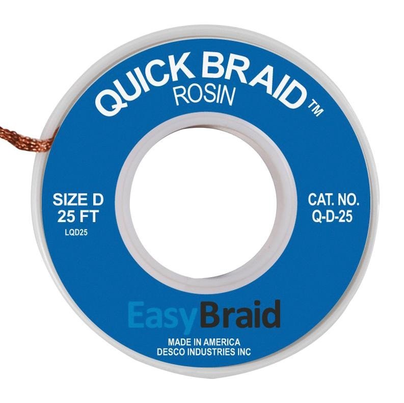 Easybraid Q-D-25 Desoldering Braid, 0.1