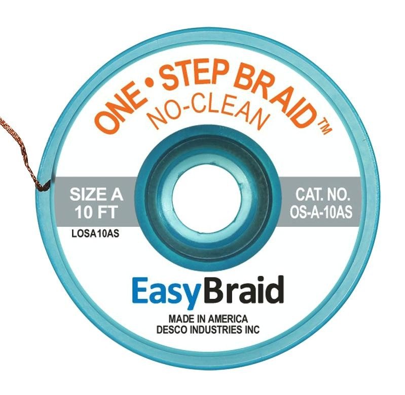 Easybraid Os-A-10As Desoldering Braid, 0.025