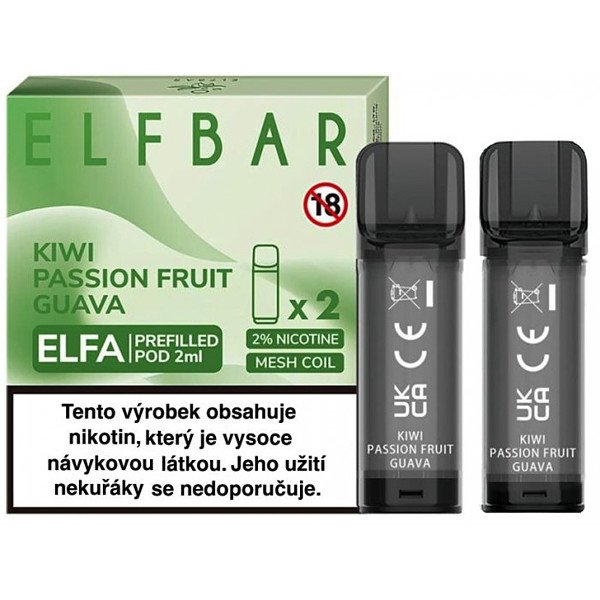 Liquid Elfa Pods 2Pack Kiwi Passion Fruit Guava 20mg/ml