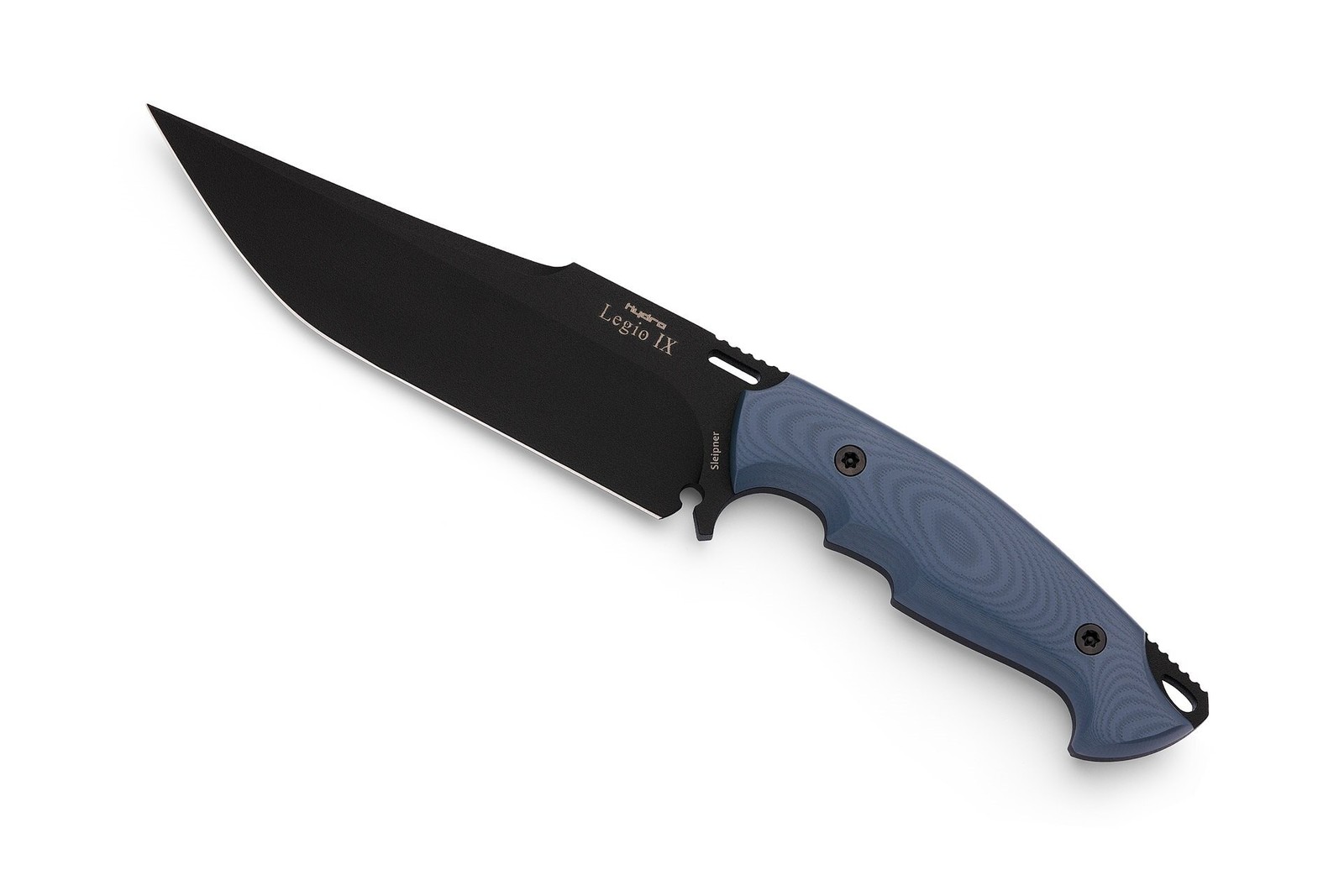 Nůž Legio IX Hydra Knives® – Černá čepel, Modrá (Barva: Modrá, Varianta: Černá čepel)