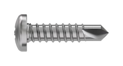 Tr Fastenings 4.2 X 13 M4Stdx Z100 Pan Din7504 Pan Head Screw, Steel, 4.2X13Mm