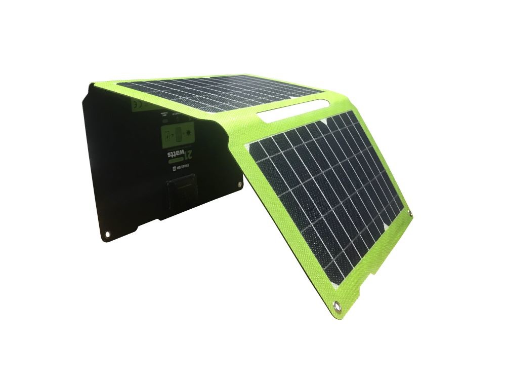 Solární nabíječka Swissten černo-zelená