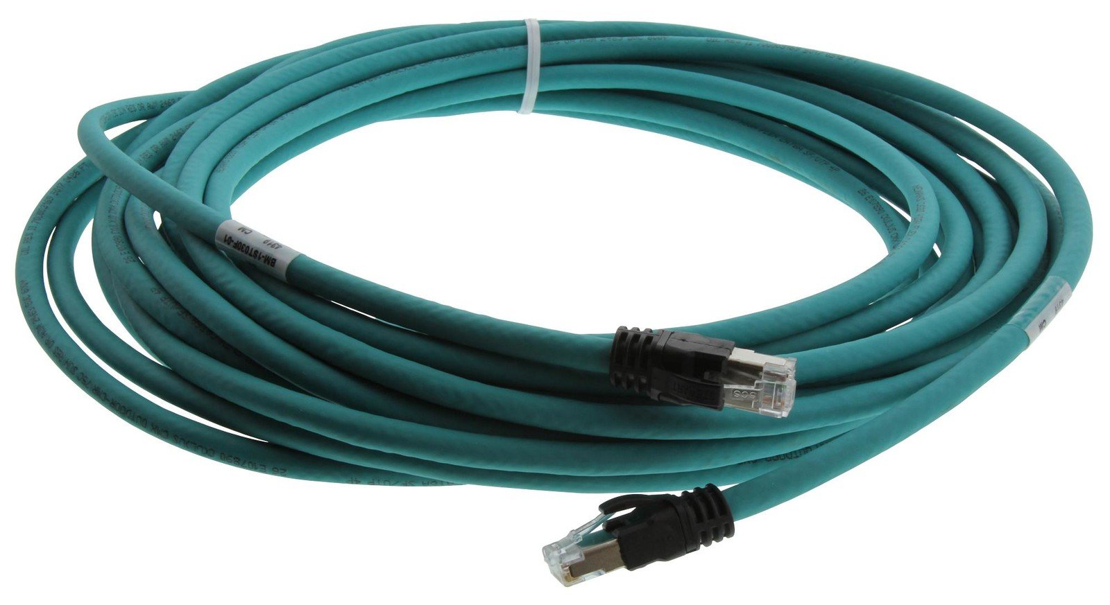 Bel Bm-1St030F-01 Patch Cord, Rj45 Plug-Plug, 30Ft, Teal