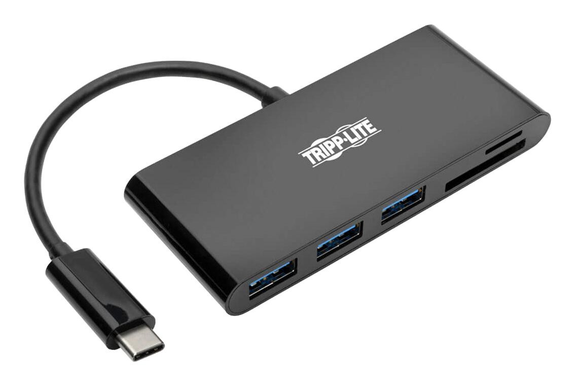 Eaton Tripp Lite U460-003-3Amb Usb Hub W/card Reader, 5-Port, Bus Power