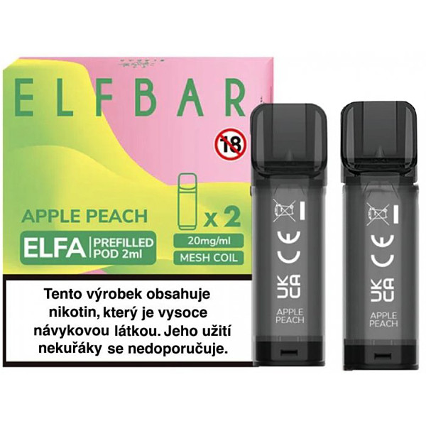 Liquid Elfa Pods 2Pack Apple Peach 20mg/ml