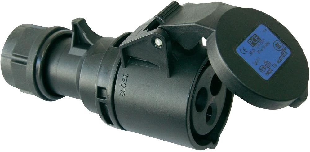 Pce 213-6Ttx 16A 230V 2P + E Conn Tt Black