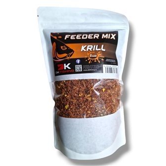 DK FISHING Feeder mix vlhčený krill 1kg-DK1009