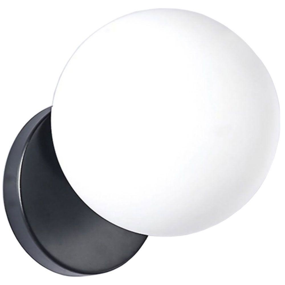 Rea Nástěnné svítidlo Skleněné kulové nástěnné svítidlo APP949-1W Black OSW-03209