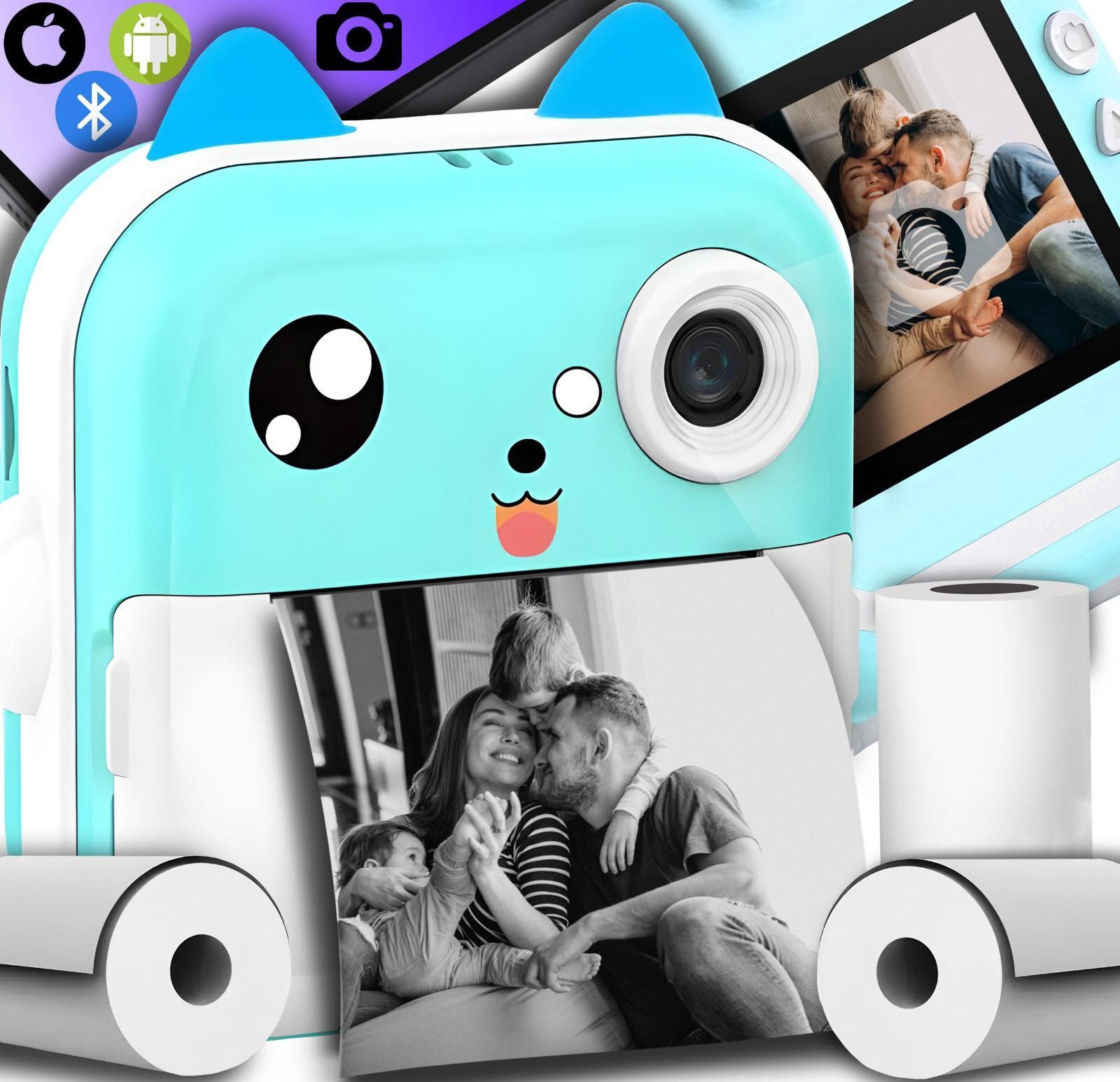 Tisk Instantní Fotoaparát Pro Děti Termotiskárna 3 Ks Rolí