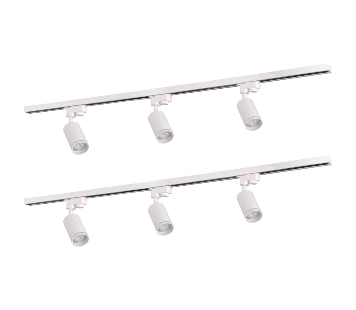 Bodové svítidlo do lištového systému PARIS 6xGU10/10W/230V +2x1 m lištový systém