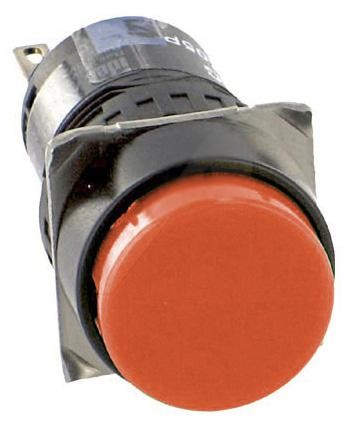 Idec Ab6M-M1P-R Switch, Industrial Pushbutton, 18Mm