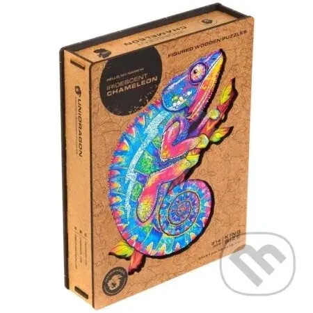 Unidragon drevené puzzle - Chameleon veľkosť L - Unidragon