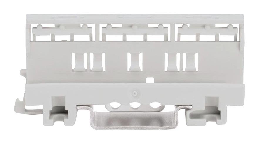 Wago 221-501. Mounting Carrier, Pa66, Din Rail, Grey