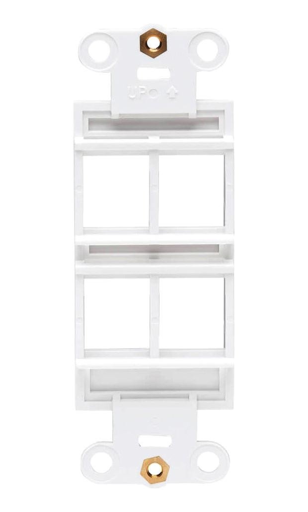 Eaton Tripp Lite N042D-004V-Wh Centre Plate Insert, Decora Style, White