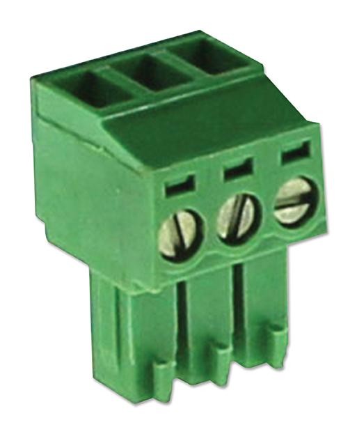 Camdenboss Ctb92He/3 Terminal Block, Pluggable, 3Pos, 16Awg