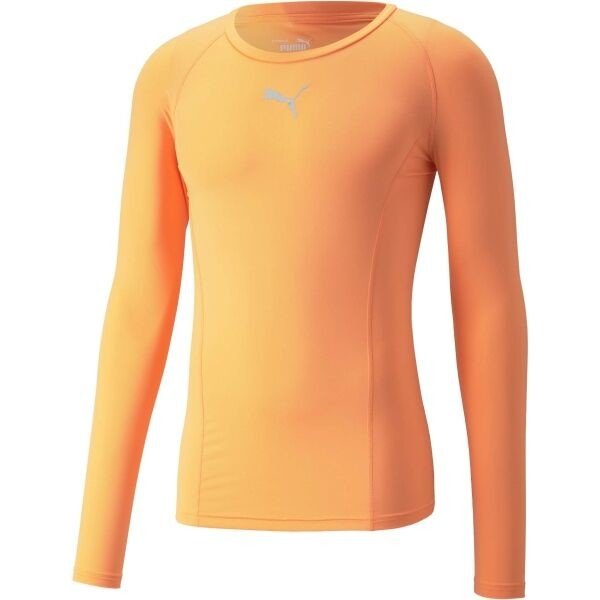 Puma LIGA BASELAYER LONG SLEEVE TEE Pánské funkční triko, oranžová, veľkosť S