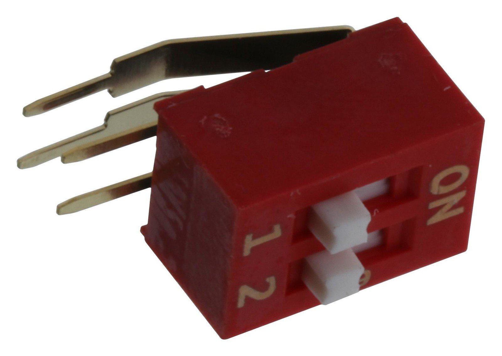 E-Switch Kas2102E Dip Switch, Spst, 2Ckt, 0.025A, 24V, Tht