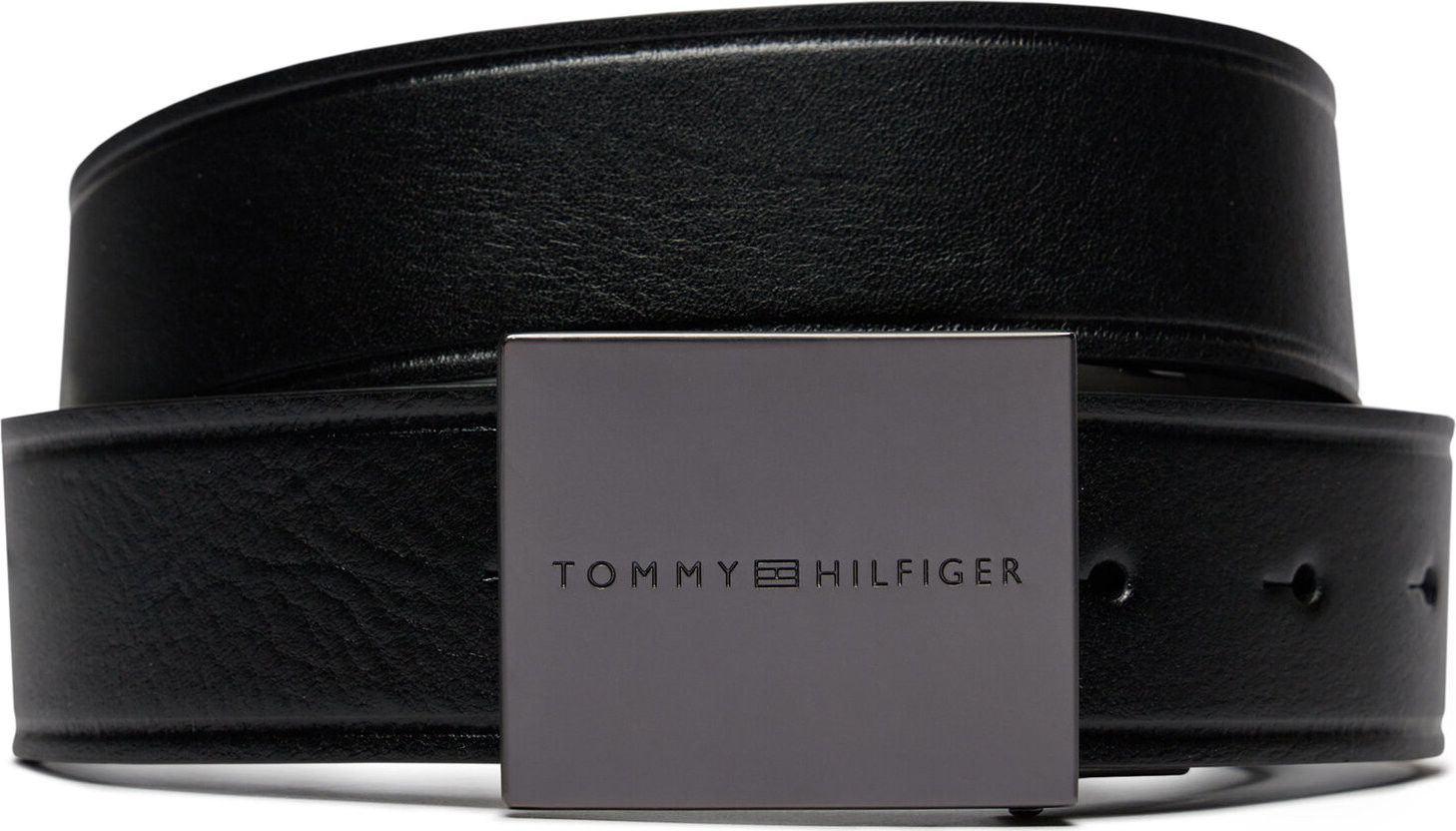 Pánský pásek Tommy Hilfiger Plaque Buckle 3.5 AM0AM12064 Black BDS