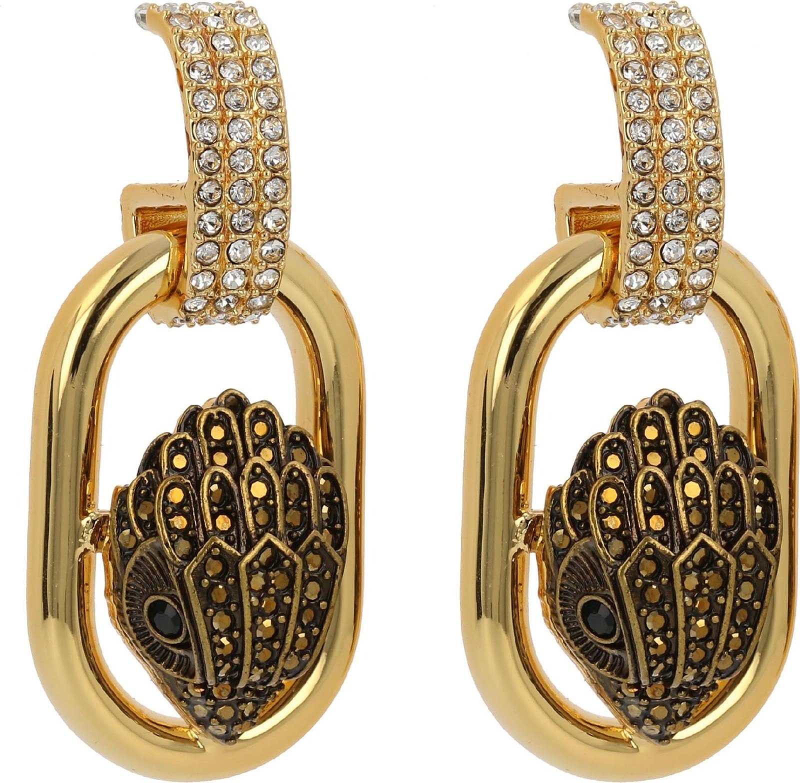 Naušnice Kurt Geiger Eagle Link Drop Earrings 1343361429 Gold