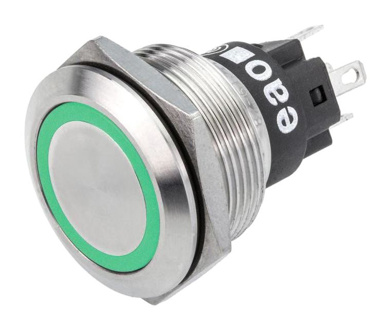 Eao 82-6651.2134 Anti Vandal Switch, Spdt, 1A/36Vac, Grn