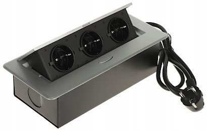 Nábytková Zásuvková Lišta FPS-3S/CABLE (3 Zásuvky)