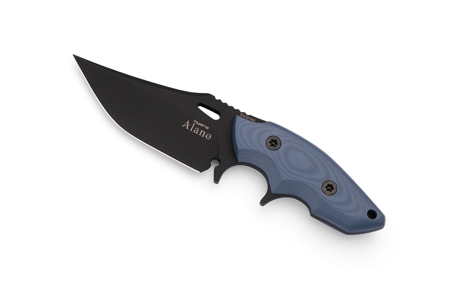 Nůž Alano Hydra Knives® – Černá čepel, Modrá (Barva: Modrá, Varianta: Černá čepel)