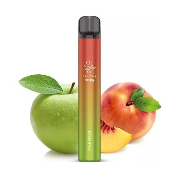 Elektronická cigareta jednorázová Elf Bar 600 V2 Apple Peach 20mg/ml