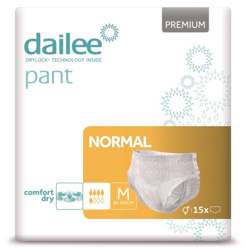 Dailee Pant Premium normal M kalhotky absorpční natahovací 15 ks
