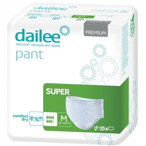 Dailee Pant Premium super M, kalhotky absorpční natahovací, 15 ks