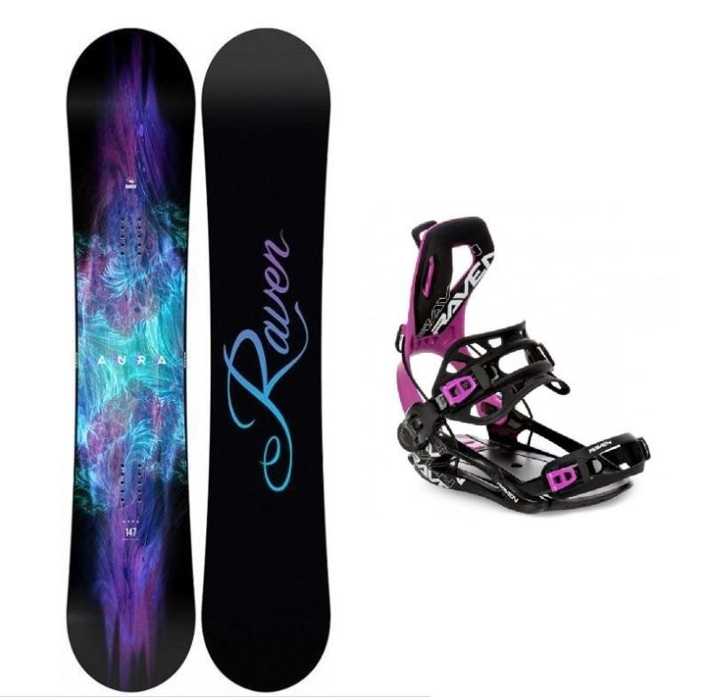 Raven Aura dámský snowboard + Raven FT360 black/fuchsia vázání