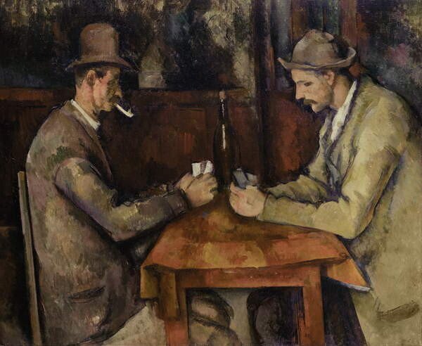 Cezanne, Paul Cezanne, Paul - Obrazová reprodukce The Card Players, 1893-96, (40 x 35 cm)