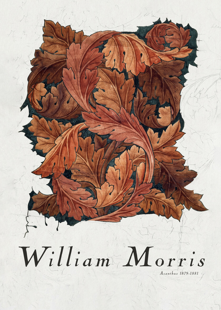 William Morris Ilustrace Acanthus, William Morris, (30 x 40 cm)