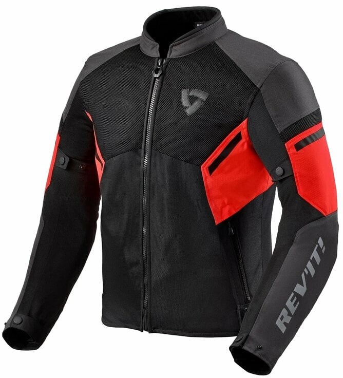 Rev'it! Jacket GT-R Air 3 Black/Neon Red XL Textilní bunda