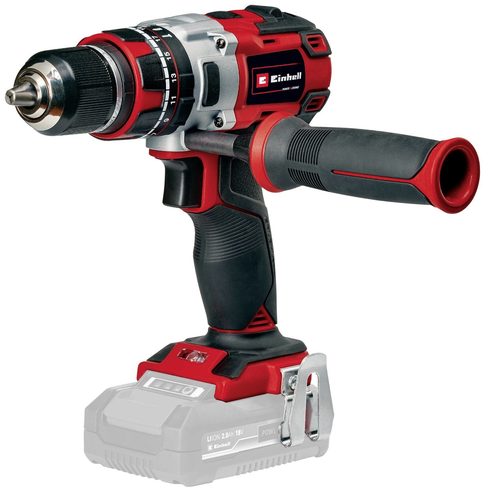 Einhell Professional TP-CD 18/80 Li-i BL - Solo Power X-Change 2cestný-aku příklepový šroubovák bezkartáčové, bez akumulátoru, bez nabíječky