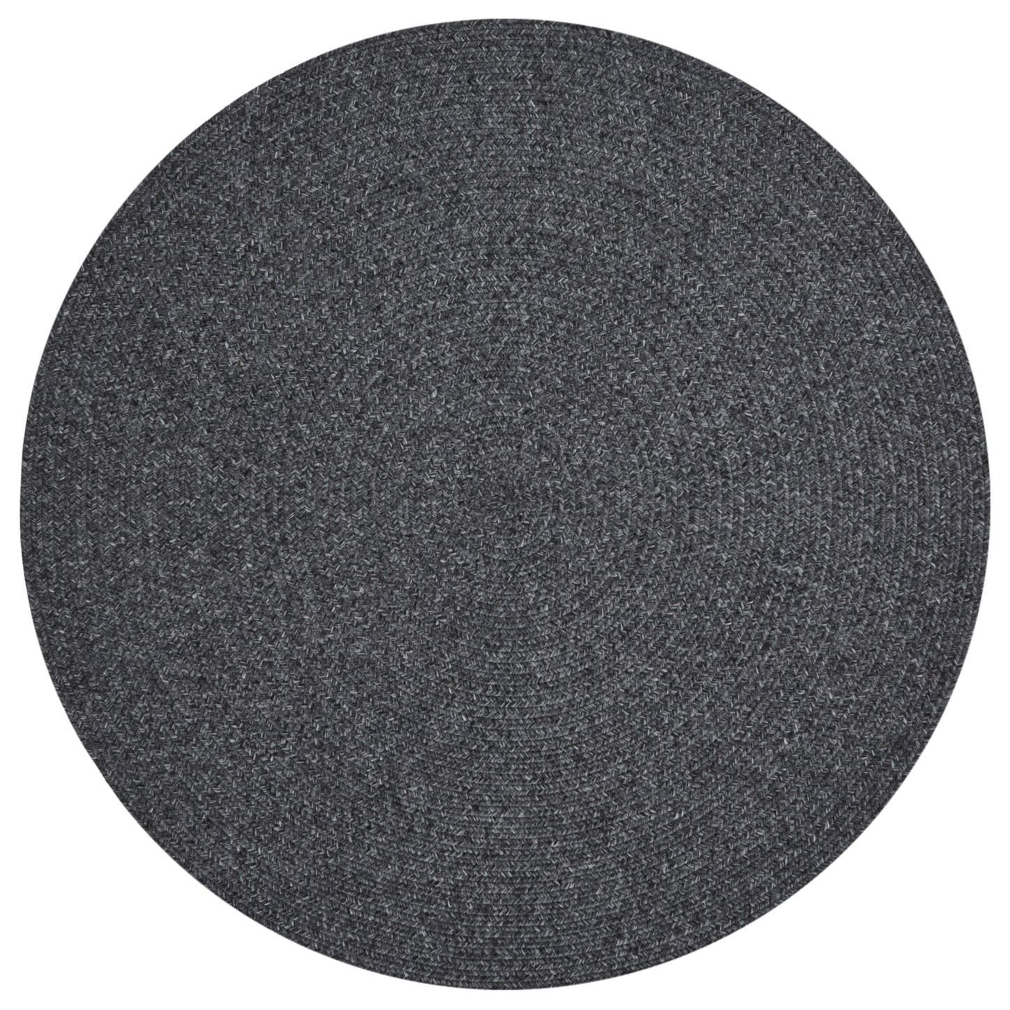 Kusový koberec Braided 105550 Dark Grey kruh – na ven i na doma - 150x150 (průměr) kruh cm NORTHRUGS - Hanse Home koberce