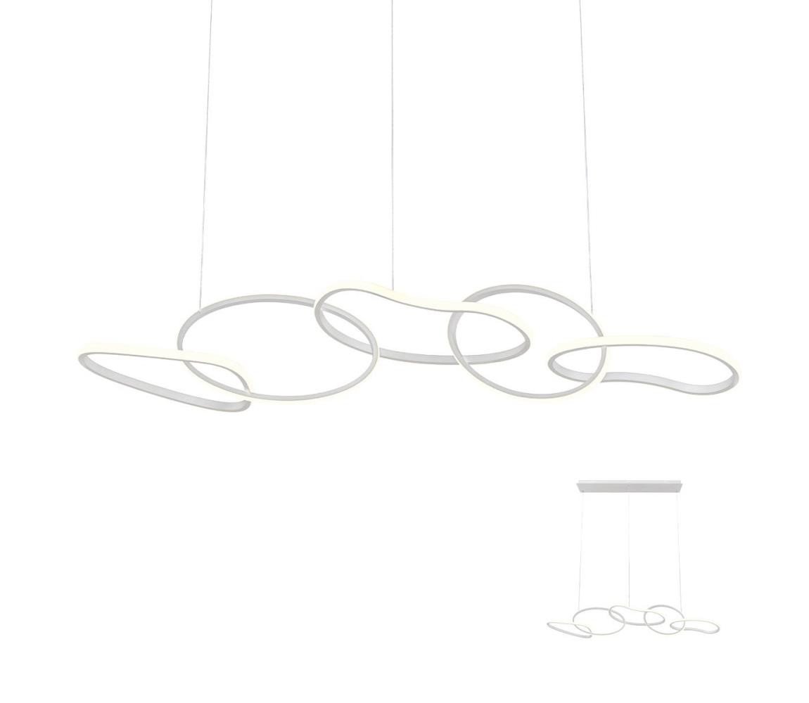 Redo Redo 01-2597 - LED Stmívatelný lustr na lanku BIAS LED/108,6W/230V 3000K bílá