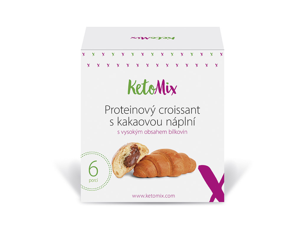 KetoMix Proteinový croissant s kakaovou náplní 6 x 50 g