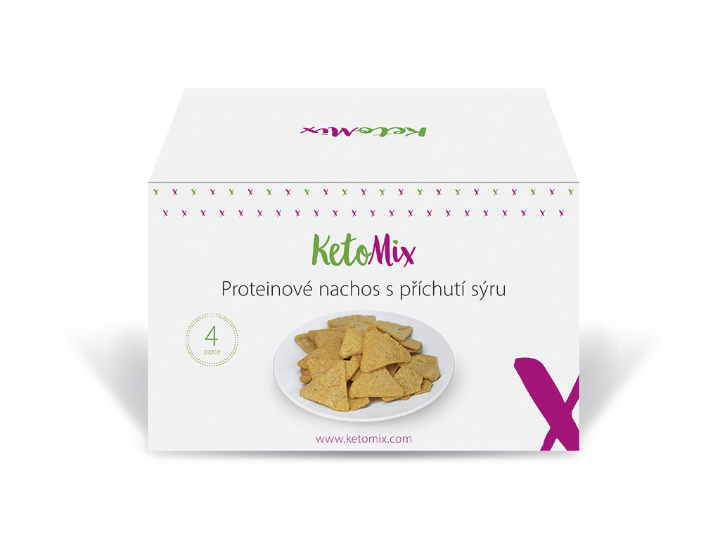 KetoMix Proteinové nachos – sýr (4 porce)