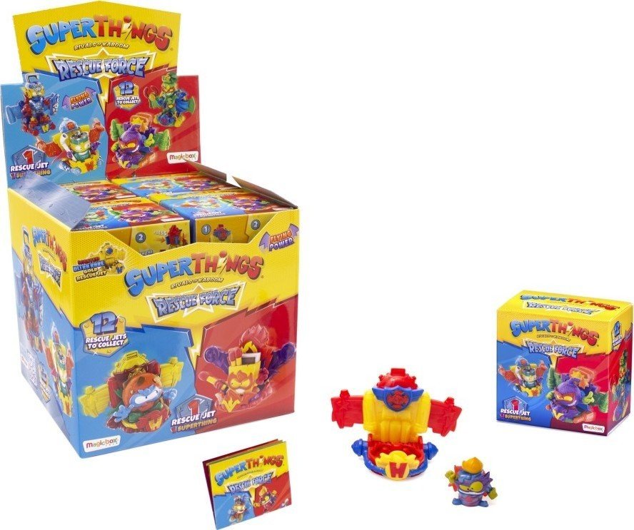Superthings Sada figurek  Rescue Force jet s příslušenstvím (mix motivů) - Alltoys