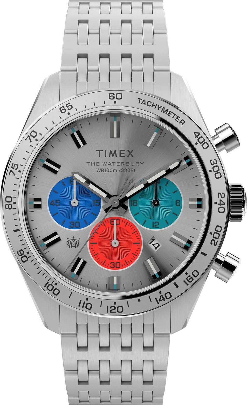 Hodinky Timex Waterbury Chronograph TW2V42400 Silver